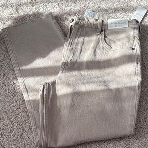 Abercrombie & Fitch Light Tan 90s Straight Jeans